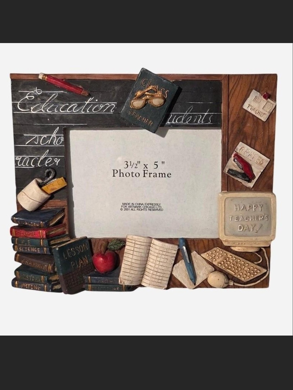 Teachers Day Decorative Photo Frame in Multicolor